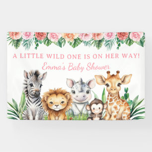 Safari-Baby-Party Custom-Banner - Dschungeltiere Banner
