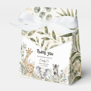 Safari-Baby-Party Geschlechtsneutrale Safari-Tiere Geschenkschachtel