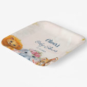 Safari-Baby-Party Pappteller (Gewinkelt)