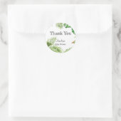 Safari Baby Showaufkleber Runder Aufkleber (Tasche)