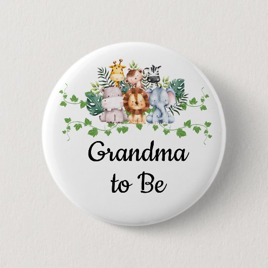 Safari Baby Showbutton Button (Vorderseite)