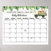 Safari Baby Showdusche Jungle Ratschlag Fälligkeit Poster (Vorne)