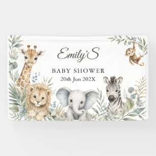 Safari-Baby-Shower- Banner   Geschlechtsneutrales 