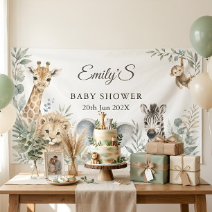 Safari-Baby-Shower- Banner Geschlechtsneutrales