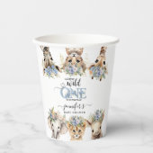 Safari Baby Shower Boy Niedliche Jungle Animals Pappbecher (Vorderseite)