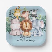 SAFARI BABY SHOWER CUSTOM PAPER TELLER (Vorderseite)