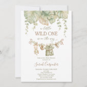 Safari Baby Shower Einladung (Vorderseite)