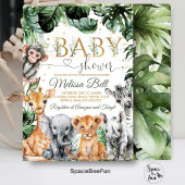 Safari Baby Shower Einladung, Boy Safari Jungle Einladung