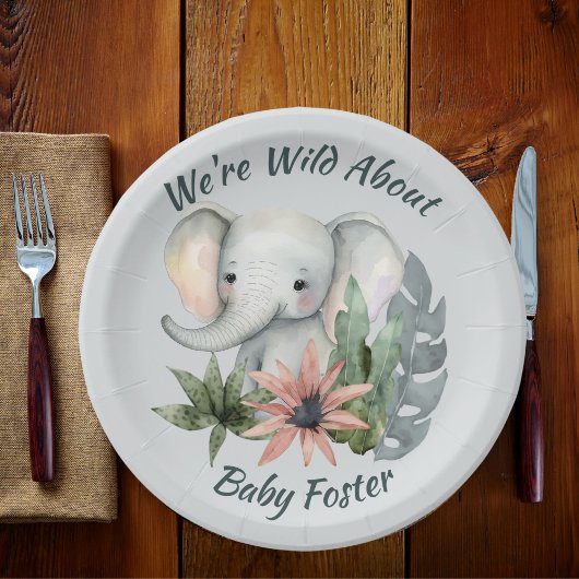 Safari Baby Shower Elephant Teller