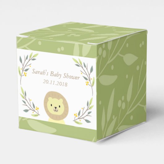 Safari Baby Shower Fevor Boxes Geschenkschachtel (Vorderseite)