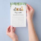 Safari Baby Shower Game - Baby ABC Flyer (Handgriff)