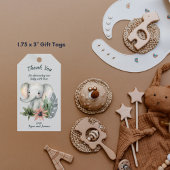 Safari Baby Shower Gastgeschenk Geschenktasten Geschenkanhänger