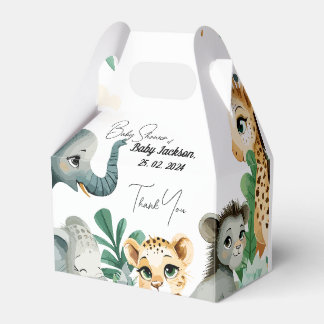 Safari Baby Shower Geschenkschachtel