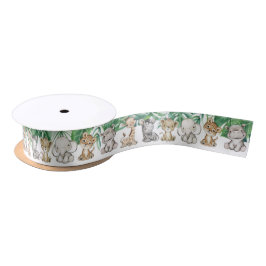 Safari Baby Shower I Birthday Animals Satinband