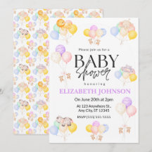 Safari Baby Shower Invitation