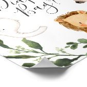 Safari Baby Shower rät, was in der Windelbeutel is Poster (Ecke)