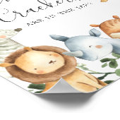 Safari Baby Shower schätzt, wie viele TierCracker Poster (Ecke)