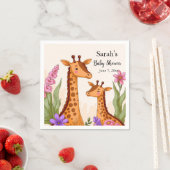 Safari Baby Shower Serviette (Beispiel)
