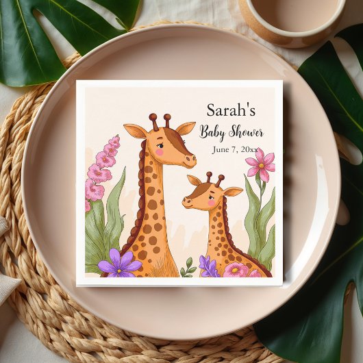 Safari Baby Shower Serviette