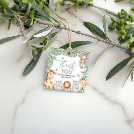 Safari Baby Shower Thank You Tag Geschenkanhänger