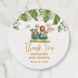 Safari Baby Shower Vielen Dank für Ihre Geschenke Geschenkanhänger