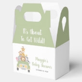 Safari Baby Shower Vielen Dank Geschenkschachtel (Geöffnet)