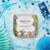 Safari Baby Shower Wild One Jungle Pappteller (Party)