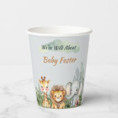 Safari Baby Showpaper Cups Pappbecher (Rückseite)