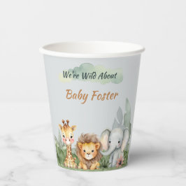 Safari Baby Showpaper Cups Pappbecher