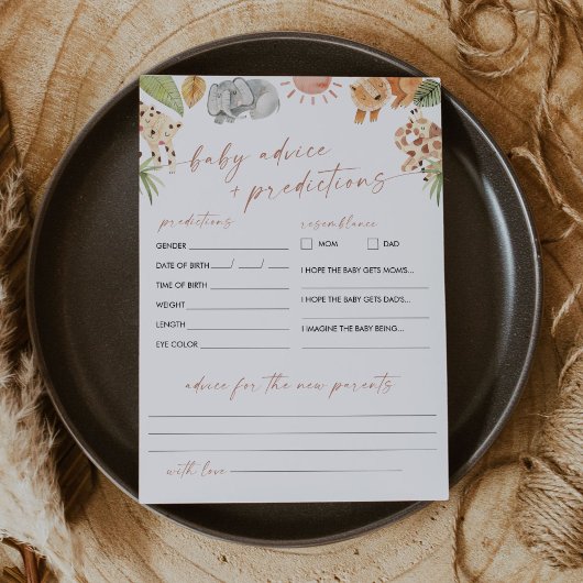 SAFARI Babyduschberatung und -vorhersage Karte