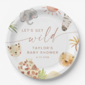 SAFARI Babydusche Pappteller (Vorderseite)