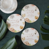 SAFARI Babydusche Runder Pappuntersetzer