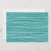 Safari Bahn & Bunting Niedlich Drive-by-Babydusche Einladung (Rückseite)