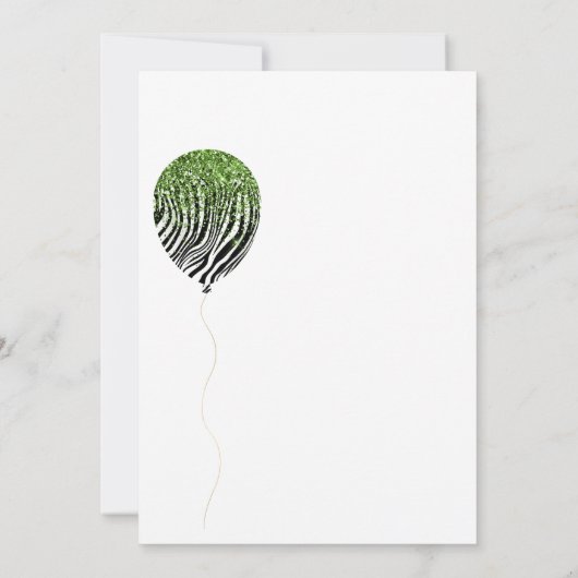 Safari Balloons Baby oder Brautparty per Mail Einladung (Rückseite)