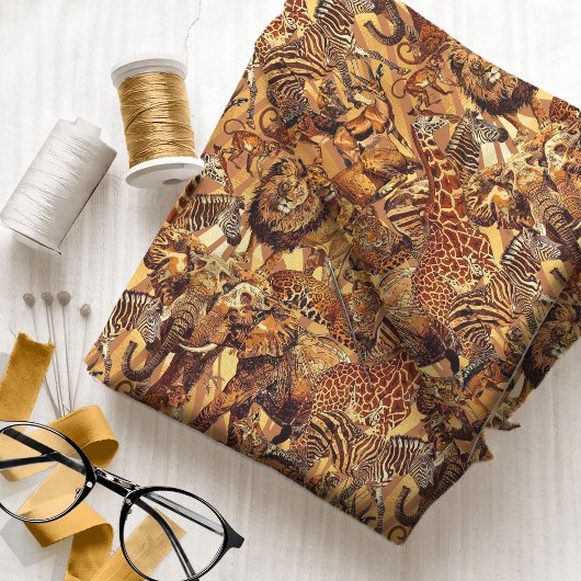 Safari bei wild lebenden TierenID1149 Stoff