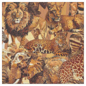 Safari bei wild lebenden TierenID1149 Stoff (Nahaufnahme)