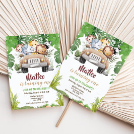 Safari Birthday Einladung