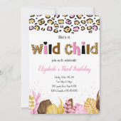 Safari Birthday Einladung (Vorderseite)