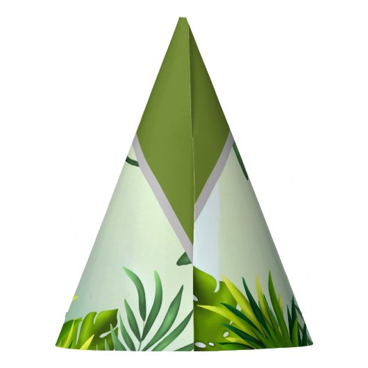 Safari Birthday Elepant Party Hat Partyhütchen (Rückseite)