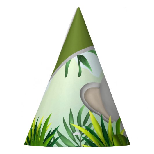 Safari Birthday Elepant Party Hat Partyhütchen (Links)