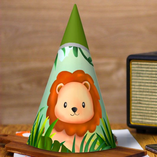 Safari Birthday Lion Partyhütchen