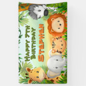 Safari Birthday Party Banner (Vertikal)