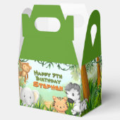 Safari Birthday Party Geschenkschachtel (Geöffnet)