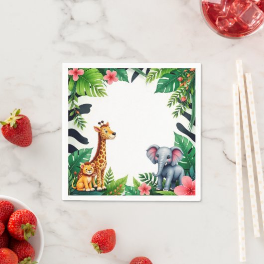 Safari Birthday Party Paper Teller Serviette (Beispiel)