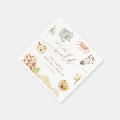 SAFARI Birthday Party Serviette (Ecke)