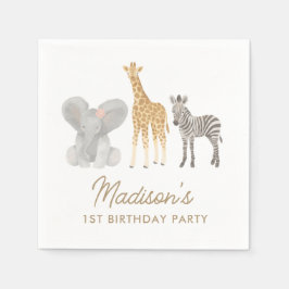 Safari Birthday Party Serviette