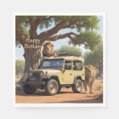Safari Birthday Serviette (Vorderseite)
