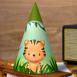 Safari Birthday Tiger Partyhütchen