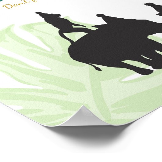 Safari Birthday Time Capsule Zooboy Jungle Party Poster (Ecke)