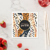 Safari Boho Afrikanischer Tierdruck Picknick Serviette (Beispiel)